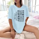 Camisa Camiseta Feminina Estampada Multiplas Inteligencias 100% Algodão Fio 30.1 Penteado