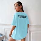 Camisa Camiseta Feminina Estampada Personal Trainer 100% Algodão Fio 30.1 Penteado