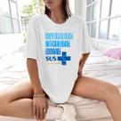 Camisa Camiseta Feminina Estampada Universalidade Integridade Equidade 100% Algodão Fio 30.1 Penteado Camisa Camiseta Feminina Estampada Universalidade Integridade Equidade 100% Algodão Fio 30.1 Penteado