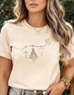 Camisa Camiseta Feminina Nossa Senhora Mãe De Deus Fé E Deus