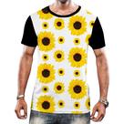 Camisa Camiseta Flor do Sol Girassol Natureza Amarela HD 6