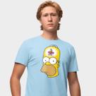Camisa Camiseta Genuine Grit Masculina Estampada Algodão 30.1 Homer Simpson Head Monkey
