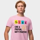 Camisa Camiseta Genuine Grit Masculina Estampada Algodão 30.1 Think Like a Proton Camisa Camiseta Genuine Grit Masculina Estampada Algodão 30.1 Think Like a Proton