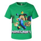 Camisa Camiseta Infantil Minecraft Fantasia Personagens Meninos Sonic Roblox Homem Aranha Marvel