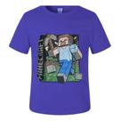Camisa Camiseta Infantil Minecraft Fantasia Personagens Meninos Sonic Roblox Homem Aranha Marvel