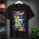 Camisa Camiseta Masculina Anime Colorido Blusa 100% Algodão