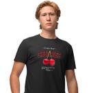 Camisa Camiseta Masculina Estampada Cerejas 100% Algodão Fio 30.1 Penteado