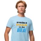 Camisa Camiseta Masculina Estampada Em Matéria de Educação 100% Algodão Fio 30.1 Penteado