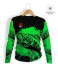 Camisa Camiseta Masculina Térmica Com Proteção Uv Pesca (Verde) Adulto