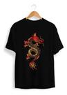 Camisa Camiseta Preto Estampada Dragão Camisa Camiseta Preto Estampada Dragão
