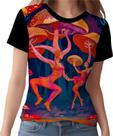 Camisa Camiseta Rave Jardim Psicodélico Good Vibe Cogumelo 7