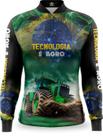 Camisa Camiseta Tecnologia É Agro Trator Fazenda Com Uv50+
