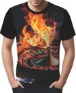 Camisa Camiseta Tshirt Baralho Poker Roleta Sorte Dados 3