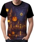 Camisa Camiseta Tshirt Halloween Cenário Castelo Terror 5
