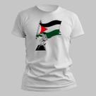 Camisa Camiseta Unissex Chapéus De Palha Pela Palestina One Piece 100 Algodão Confortavel Casual