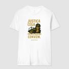 Camisa Camiseta Unissex Justiça Cega 100 Algodão Confortavel Estilosa Casual Streetwear