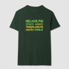 Camisa Camiseta Unissex Melhor Pai Patriota Honesto Trabalhador Cristão Familia 100 Algodão Confortavel Streetwear