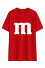 Camisa Camiseta Unissex MM Chocolate Doce Fantasia Carnaval Bloquinho Folia Personagem Grupo Algodão