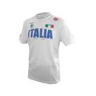 Camisa Casual Castelli Azzurro Italia Skoda Manga Curta