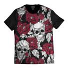 Camisa Caveira Mexicana Rosas Florida Swag