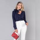 Camisa Chiffon Xadrez