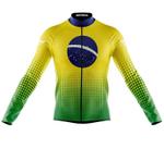 Camisa Ciclismo Copa Brasil Manga Longa Decole Uv Bike Mtb - Camisa Ciclismo Copa Brasil Manga Longa Decole Uv Bike Mtb -