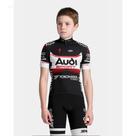 Camisa Ciclismo Infantil Audi Manga Curta Bike Uv Mtb