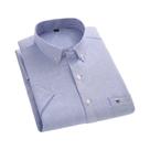 Camisa Clássica Masculina De Manga Curta Em Algodão Oxford 7XL 6XL, Estampa Xadrez E Listras, Ajuste