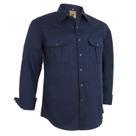 Camisa COEVALS CLUB Vestido masculino Cowboy Western Navy Tamanho L