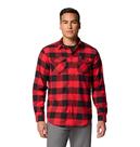 Camisa Columbia Bearmouth Springs Flannel para homens vermelha tamanho XL