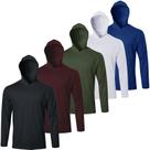 Camisa com capuz Gary Com, pacote com 5, manga comprida masculina, proteção solar UV Camisa com capuz Gary Com, pacote com 5, manga comprida masculina, proteção solar UV