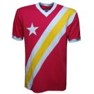 Camisa Congo 1968 Liga Retrô Vermelho gg Camisa Congo 1968 Liga Retrô Vermelho gg
