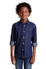 Camisa Cont Ae Easy Oxford Denim Reserva Mini