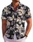 Camisa COOFANDY Hawaiian de manga curta casual Beach Camisa COOFANDY Hawaiian de manga curta casual Beach