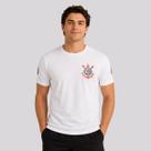 Camisa Corinthians Brasão Dry Patch Libertadores Branca Camisa Corinthians Brasão Dry Patch Libertadores Branca