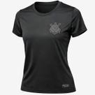 Camisa Corinthians Dry Símbolo Bordado - Feminino Tamanho:GCor:Preto