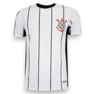 Camisa Corinthians Fitness Branca Listrada Masculina Oficial -