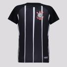 Camisa Corinthians Infantil Listrada Preta Camisa Corinthians Infantil Listrada Preta