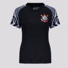 Camisa Corinthians Lines Feminina Preta