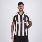 Camisa Corinthians Raglan Dry Listrada Preta e Branca Camisa Corinthians Raglan Dry Listrada Preta e Branca