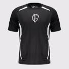 Camisa Corinthians Raglan SCCP Preta Camisa Corinthians Raglan SCCP Preta
