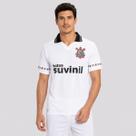 Camisa Corinthians Retrô 1995 Suvinil Branca Camisa Corinthians Retrô 1995 Suvinil Branca