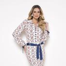 Camisa crepe estampada Laura Rosa