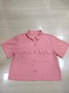 Camisa croped no linho