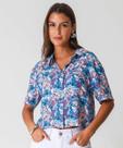 Camisa Cropped Feminina Stitch Disney Azul-52971