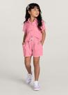 Camisa cropped infantil menina Brandili Rosa Camisa cropped infantil menina Brandili Rosa