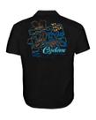 Camisa Cyclone Tecido Tropical Setas Metal