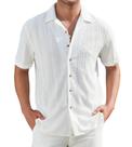 Camisa Damipow XL de manga curta com botões branca