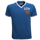 Camisa DDR 1974 (Alemanha Oriental) Liga Retrô Azul GGG