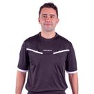 Camisa de Árbitro Stam com Bolsos Embutidos e Proteção UV 50+ Poker Cor:Preto+BrancoTamanho:PGênero:Masculino